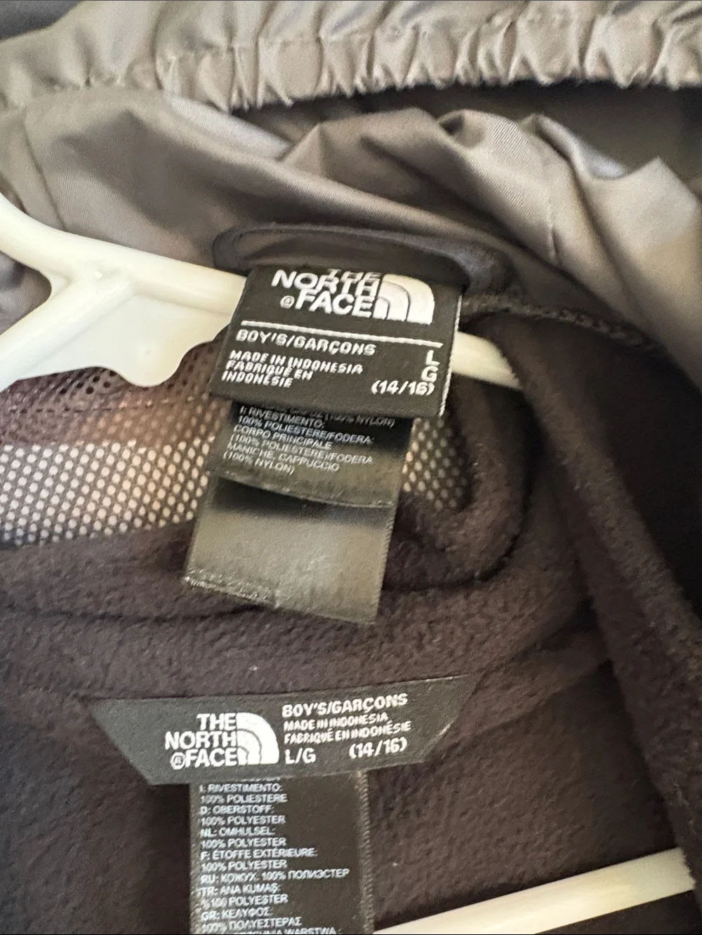 The North Face Kids Hooded Rain Jacket - Black